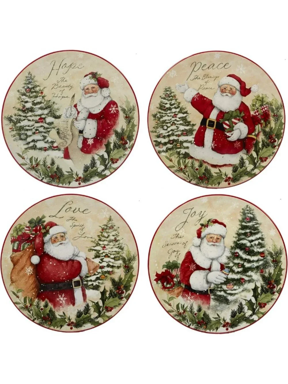 Festive 16-Piece Holiday Dinnerware Set | Colorful Tableware for Celebrations